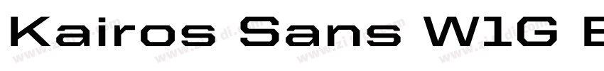 Kairos Sans W1G Ext字体转换